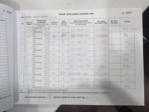 Table details of logbook for dealer and taxidermist